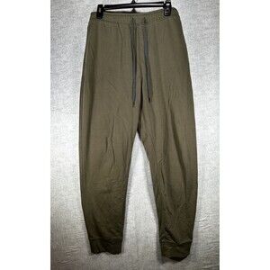 Eddie Bauer Pants Mens L Olive Green Jogger Sweatpants Active Lounge Drawstring